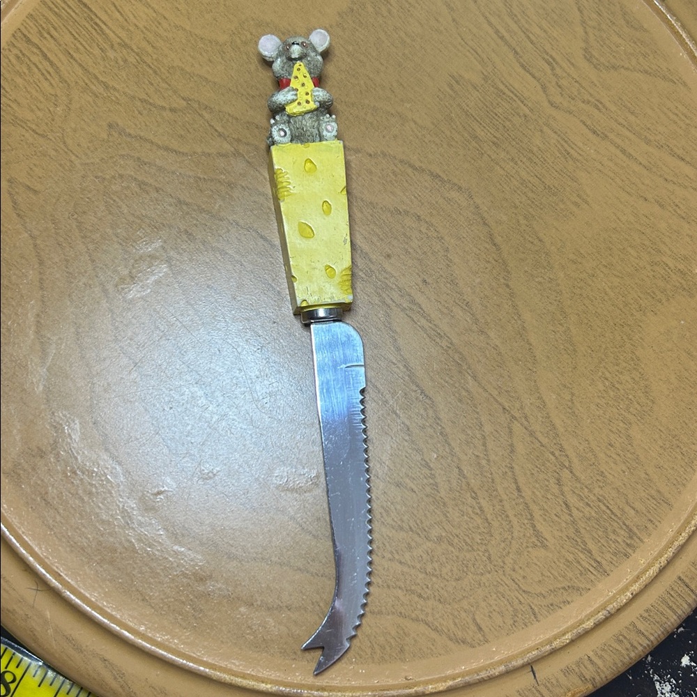 Vintage Progressus Stainless Steel Mouse Cheese‎ Knife Cute Kitchen Decor